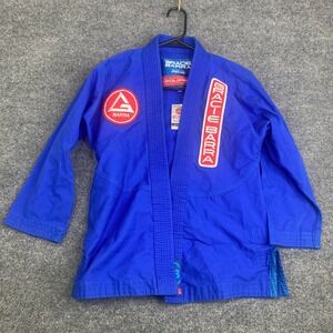 Gracie Barra Equipe GB Edition Kids BJJ Gi Top Blue Size Y4 Jiu Jitsu Kimono